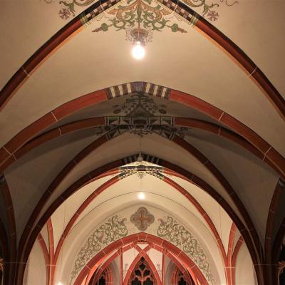 Das instandgesetzte Kirchengewölbe